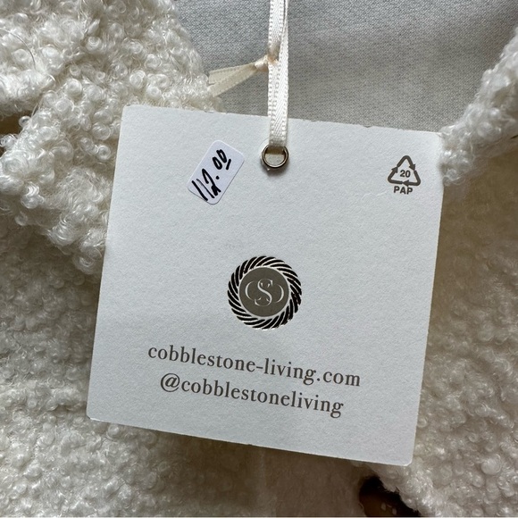 NWT Cobblestone Living Cardigan Vest Button Down Cream Cottage Farm Large - Picture 7 of 7